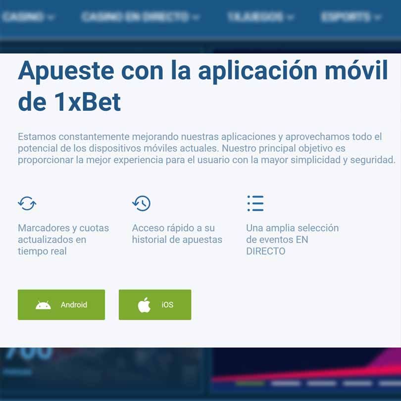 DESCARGAR APP 1XBET